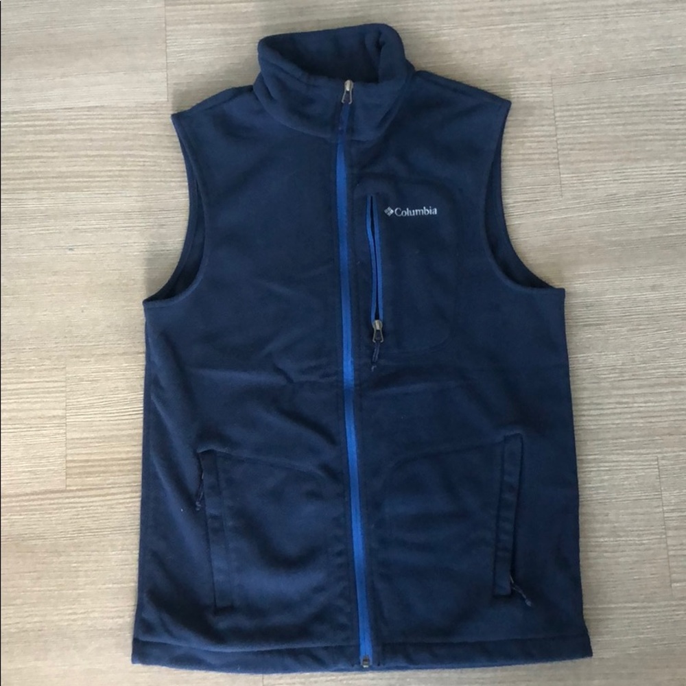 Men’s Columbia Navy Fleece Vest